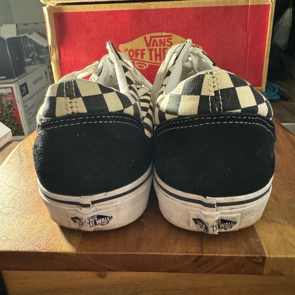Men’s vans old Skool checkered black size 13 like new - Picture 4 of 5